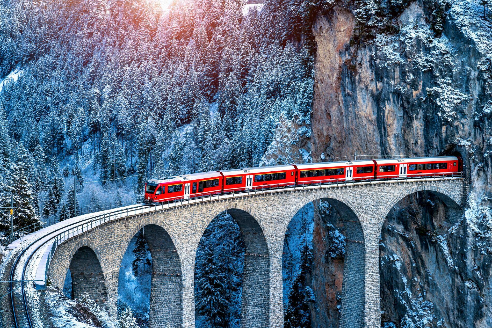 Glacier Express Landwasser Viadukt